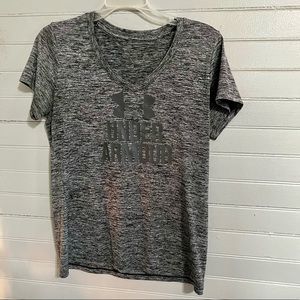 Grey and black athletic Under Armour shirt